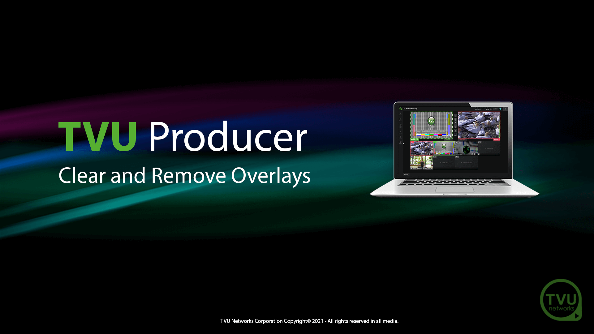 How to clear and remove overlays in TVU Producer Live production