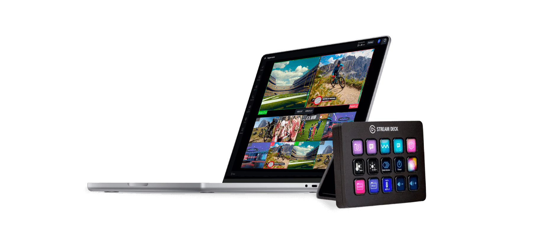 tvu producer and stream deck