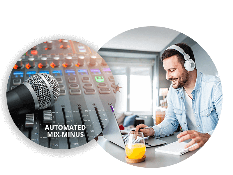 Designed for remote production and virtual collaboration with mix minus audio management