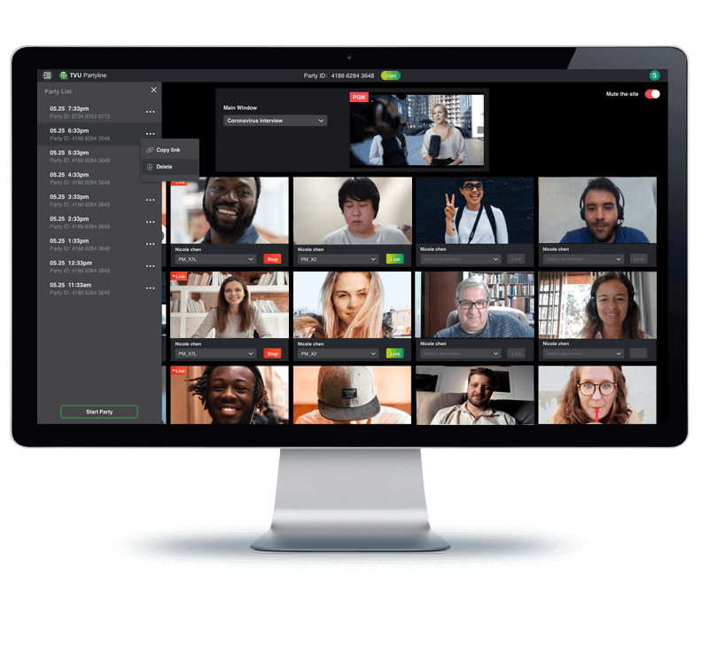 Unlimited fan participation and fan engagement - remote production and live collaboration