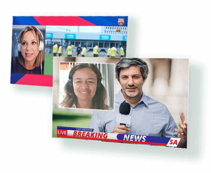 Broadcast quality virtual press conferences in real time