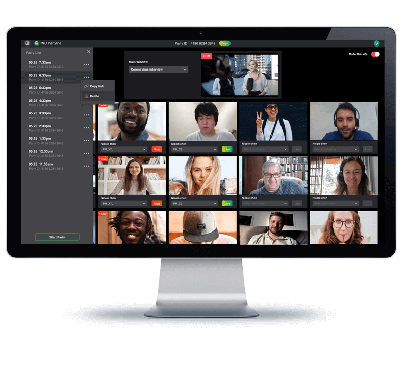 Manage virtual events and large video conferences with live interactions