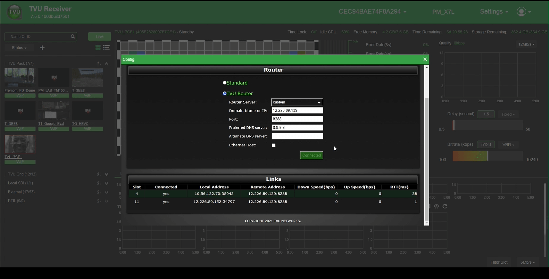 VLAN Hotspot setup with TVUone screenshot