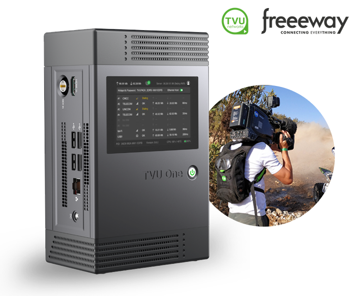 TVU Networks Joins Forces with Freeeway to Supply High-Speed Data Connectivity to Europe and Beyond