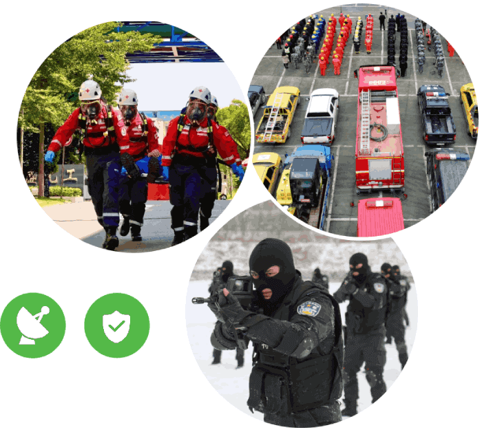 Video transmission routers for emergency management, firemen and police stations