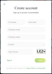 Remote Commentator create account