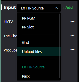 Upload files