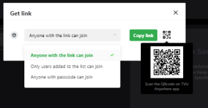 Get link window