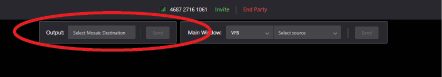 Kiosk mode Output location