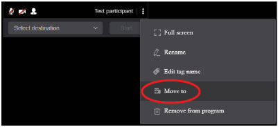 Move to selection