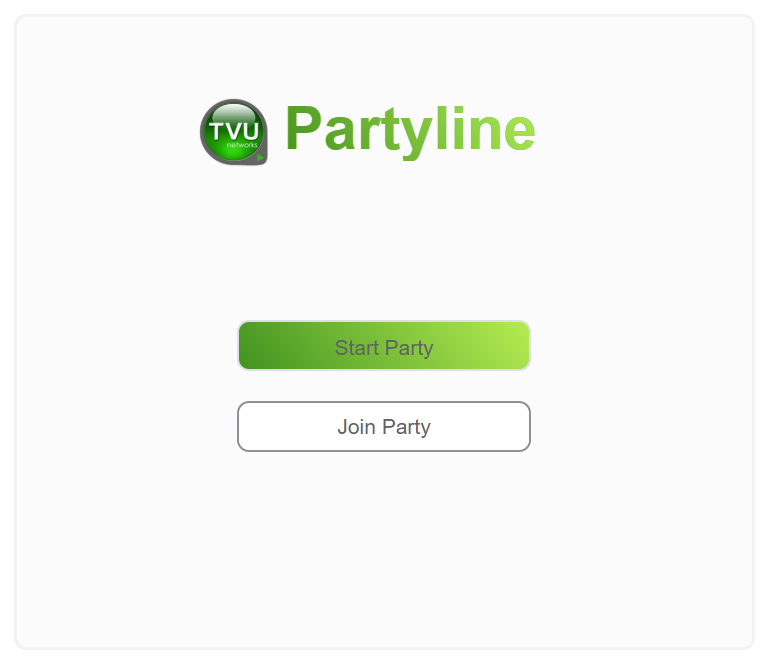 Partyline web interface