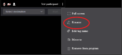 Rename selection
