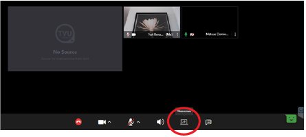 TVU Partyline - Participant screen share icon