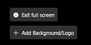 Add Background/Logo button