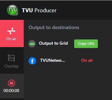 Live source - On air