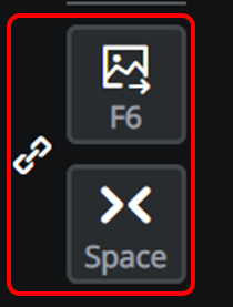 Overlay and video cut buttons