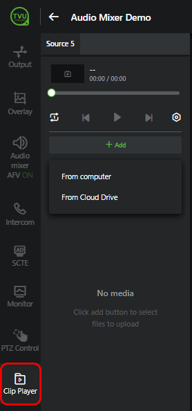 Clip Player feature