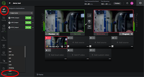 Output and import feature