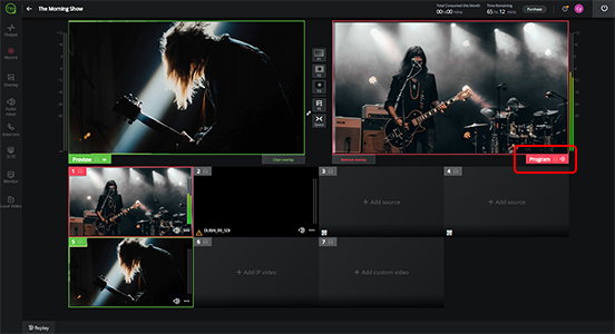 Producer Program window