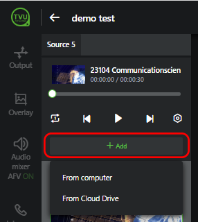 Select local video file location