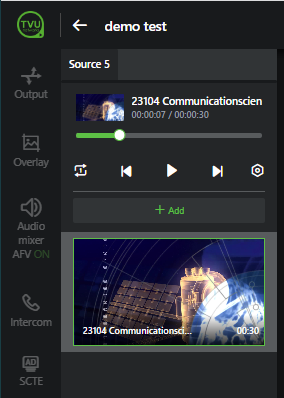 Select local video file