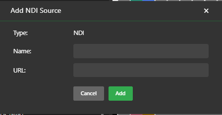 Add NDI source