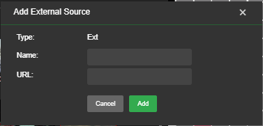 Add external source window