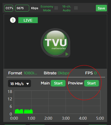 Channel monitor click Start