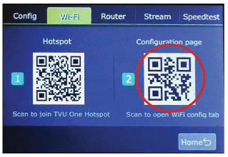 Configuration page QR code