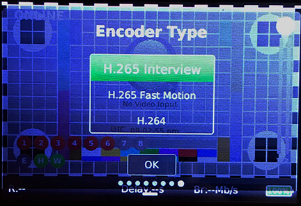 Encoder type screen