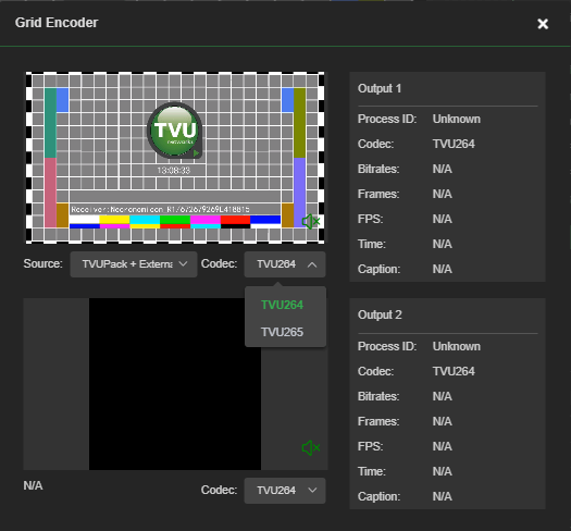 Codec menu