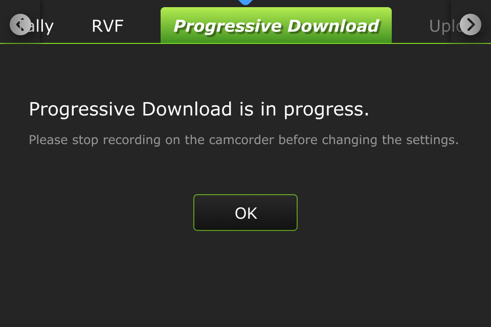 Progressive Download in progress dialog