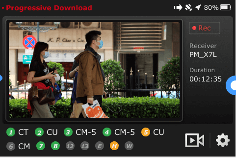 Progressive Download Mark in recording