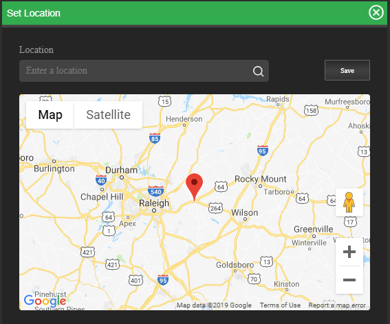 Set location window LINUX