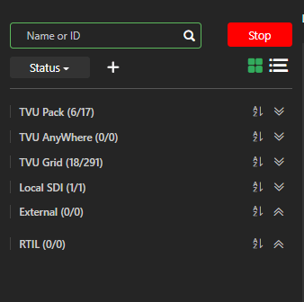 Source type panels 