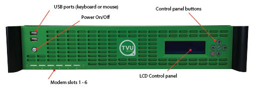 TVU MLink model TE5700 front panel