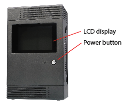 LCD display and power indicator