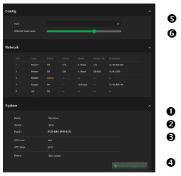 TVU One Status screen