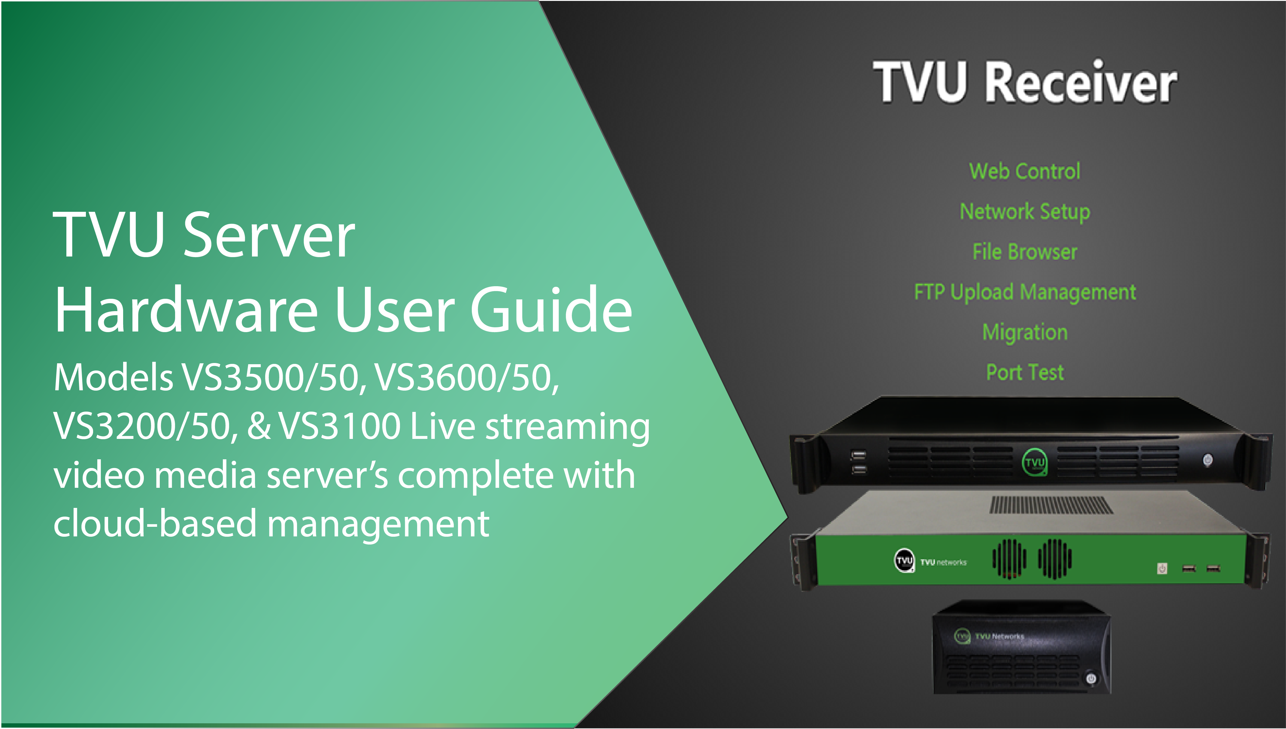 TVU Server Hardware User Guide feature image