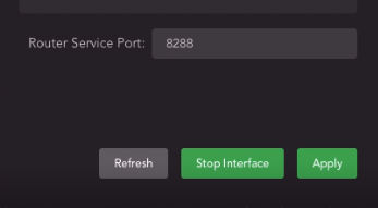 VLAN stop interface