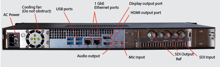 vs3200 rear panel single power supply