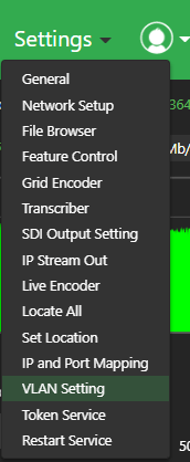 setting > vlan setting