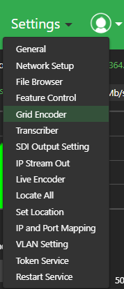 Settings > Grid Encoder