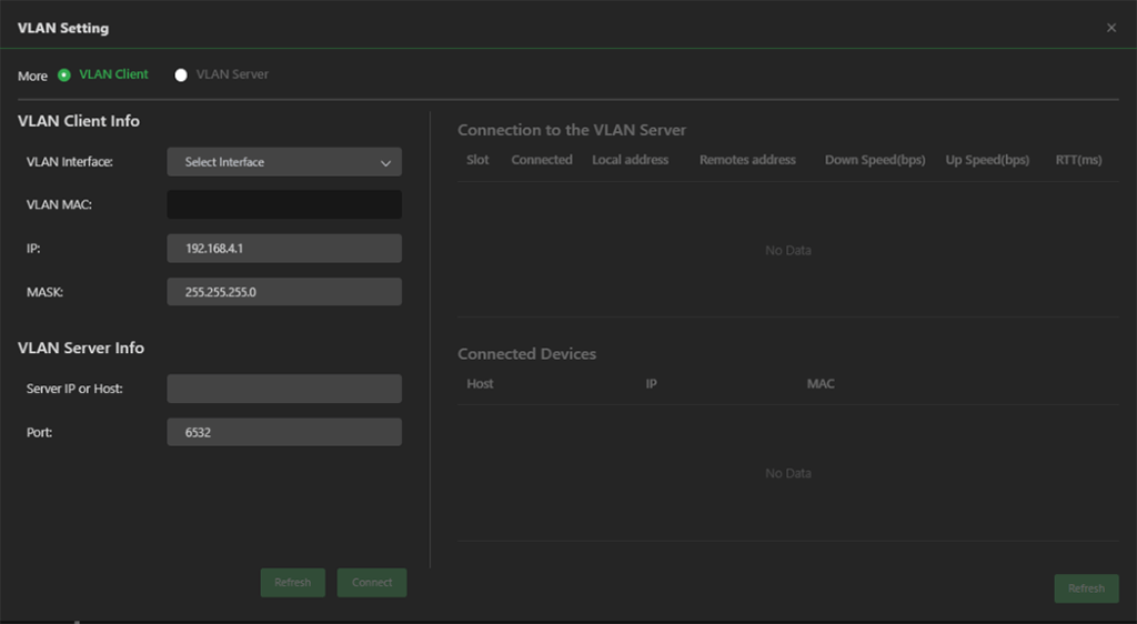 settings_VLAN settings