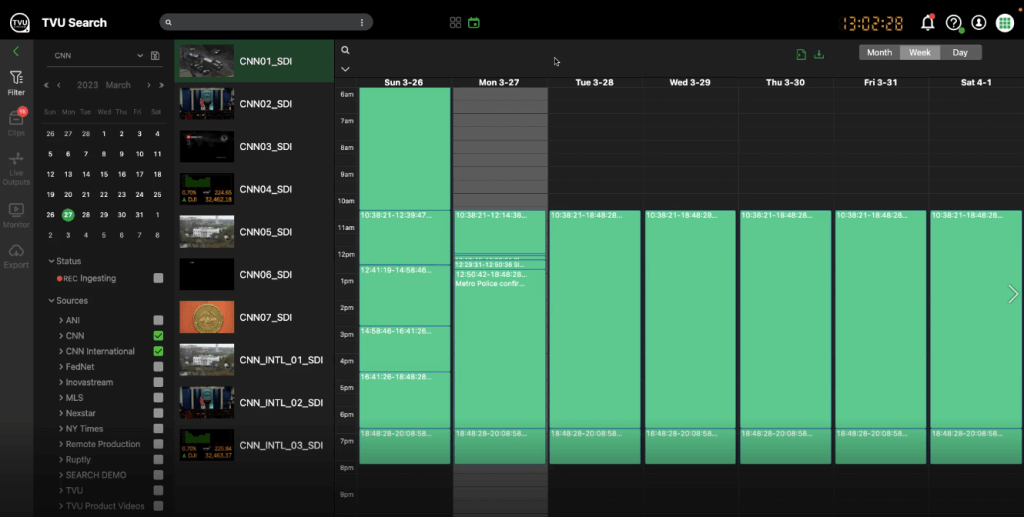 Calendar view