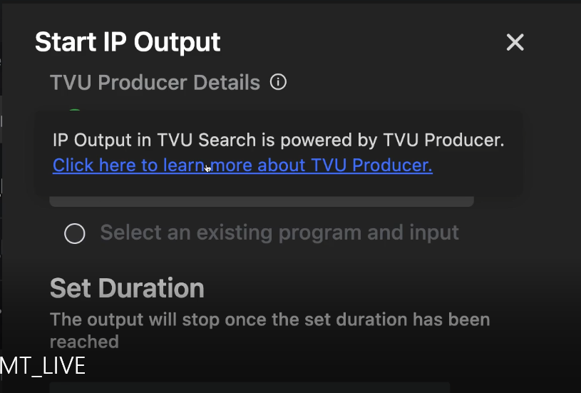 TVU Producer details