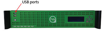 TVU RPS Link encoder front panel USB ports