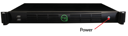 TVU RPS decoder front panel Power button