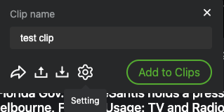clip setting icon