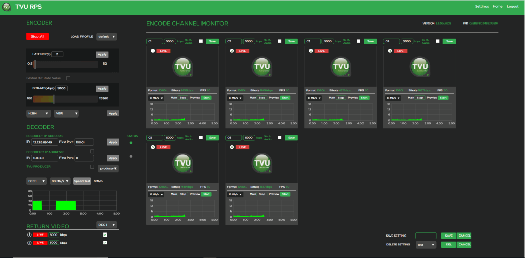 TVU RPS 6-channel preview